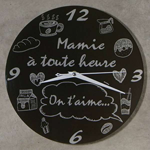 Horloge pour dire à mamie qu'on l'aime à chaque moment de la journée