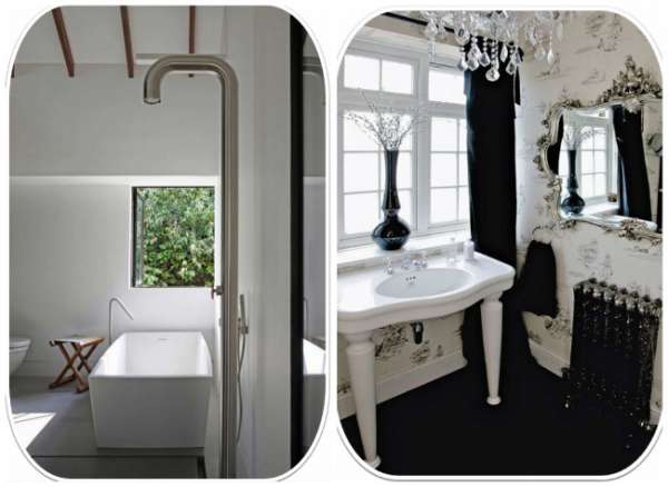 Une salle de bain glamour