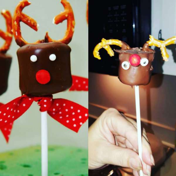 Le cake pops renne du Père Noël