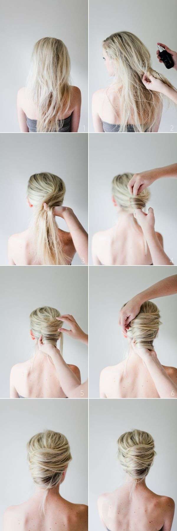 Un chignon roulé