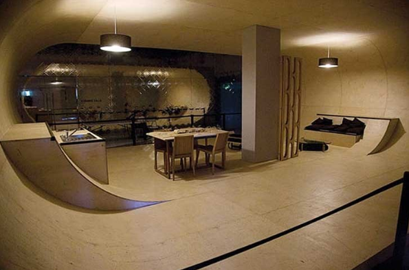 Pour les amoureux du skateboard une maison rien que pour vous