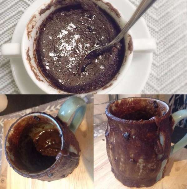 Ce mug cake qui s'est transformé en volcan