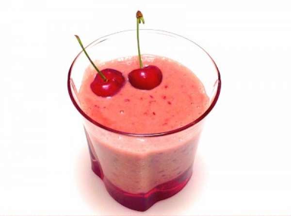 Smoothie antioxydant banane cerise