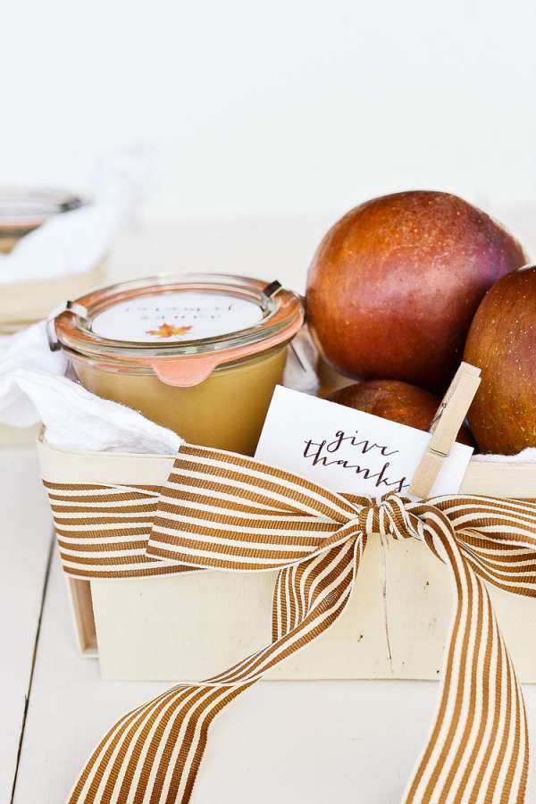 Un panier gourmand aux pommes