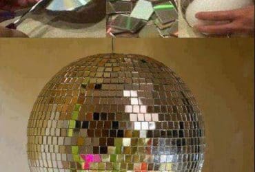 Boule disco faite maison