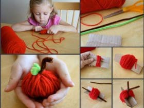 Pommes en fil de laine