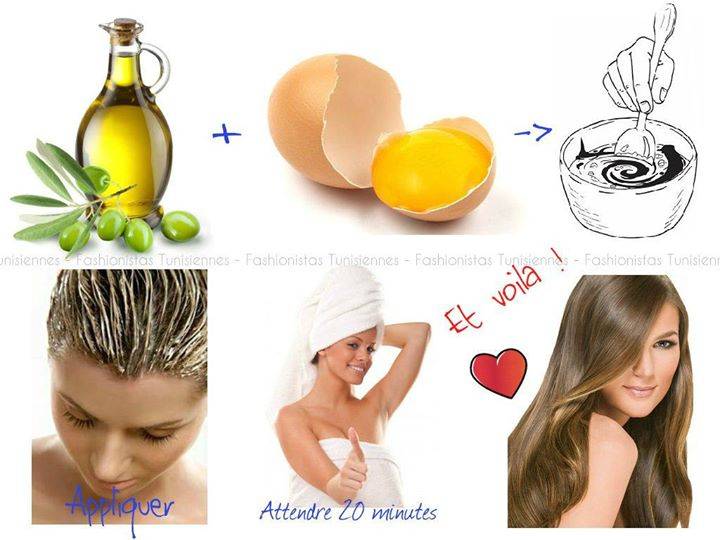 Recette de masque pour cheveux fait maison