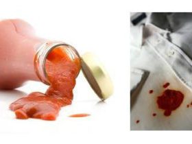 Enlever une tache de sauce tomate