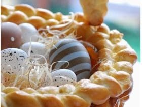 Panier en pâte pour Pâques
