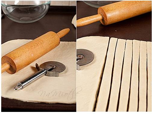 Préparer la pâte pour fabriquer un panier pour Pâques