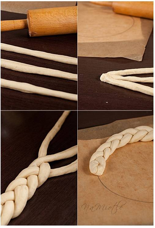 Préparer la pâte pour fabriquer un panier pour Pâques