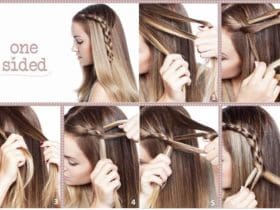 Tresse sur le côté