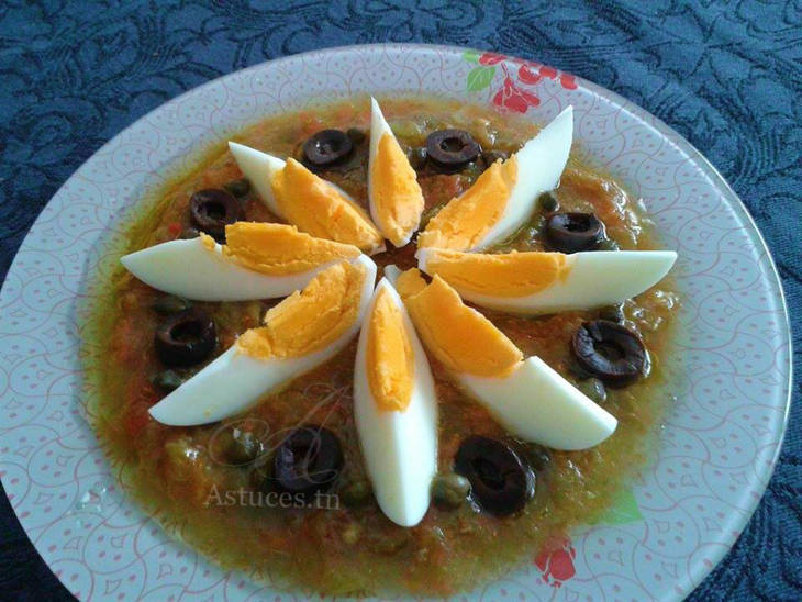 Salade méchouia tunisienne sans grill