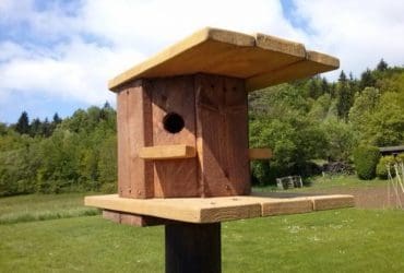 Cabane à oiseaux en bois de palette