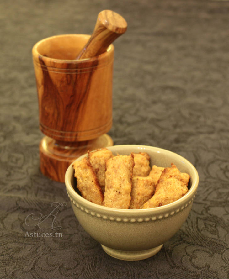 Biscuits salés avec des restes