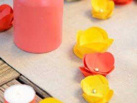 Fleurs décoratives en papier