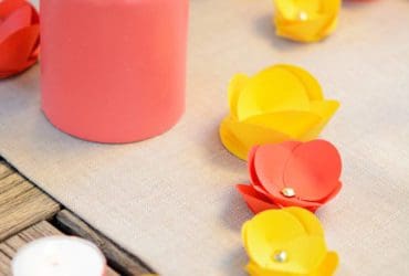 Fleurs décoratives en papier