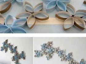 Créez une Décoration Murale Originale en Réutilisant des Rouleaux de Papier
