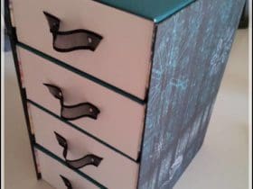 Transformation de boites vides en commode