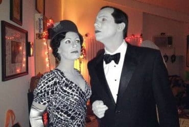 Déguisement en personnage de film noir et blanc