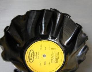 Vieux vinyles transformés en bols