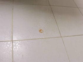 Enlever une tache de rouille sur le carrelage