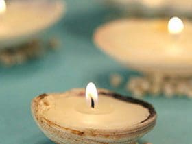 Fabriquer des bougies avec des coquillages