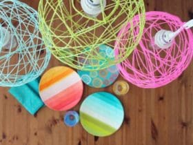 Suspension luminaire en laine