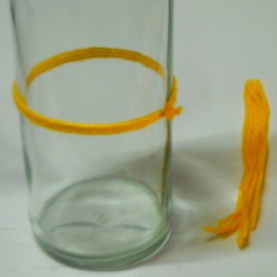 Couper une bouteille en verre - étape 1