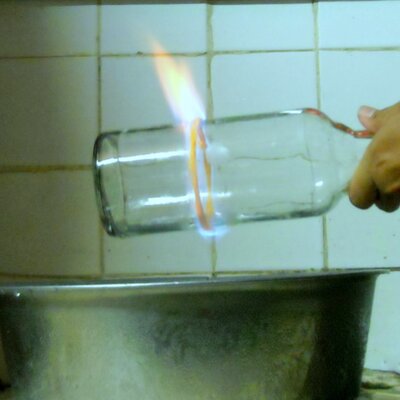 Couper une bouteille en verre - étape 2