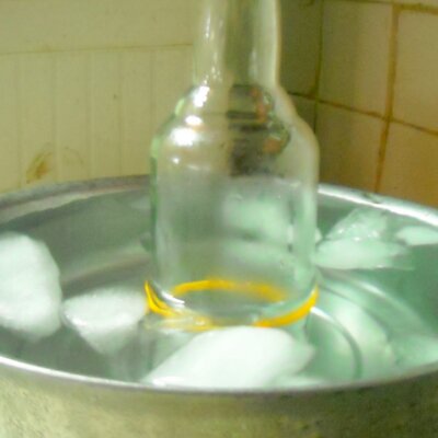 Couper une bouteille en verre - étape 3