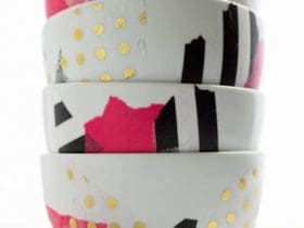 Créez des Bols en Porcelaine Uniques avec du Papier de Soie !