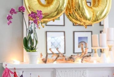 Guirlande avec des pompons en frange