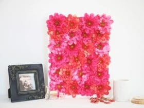 Cadre de fleurs en 3D