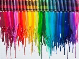 Tableau avec de la craie grasse