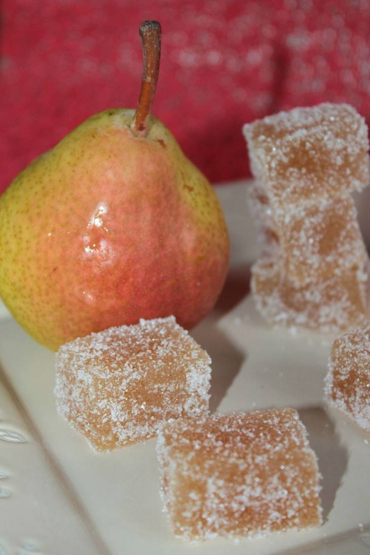 Pâte de fruits aux poires