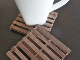 Sous-verres en forme de palettes