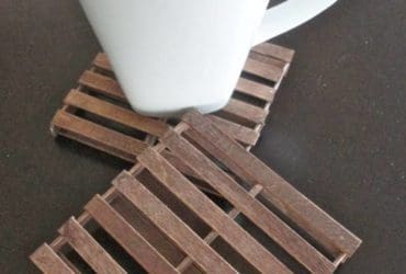 Sous-verres en forme de palettes