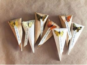 Emballage cadeau en forme de cornet