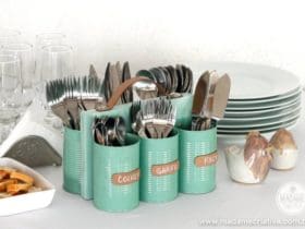 Transformer des boites de conserves en porte-couverts