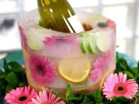 Seau à glace en glace