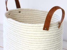 Panier de corde sans couture