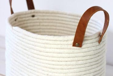 Panier de corde sans couture