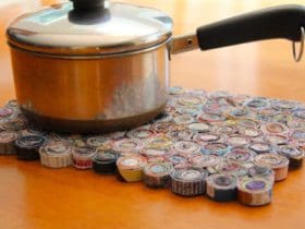 Dessous de plat en papier roulé