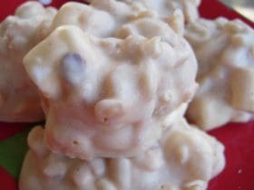 Bouchées croustillantes au chocolat blanc