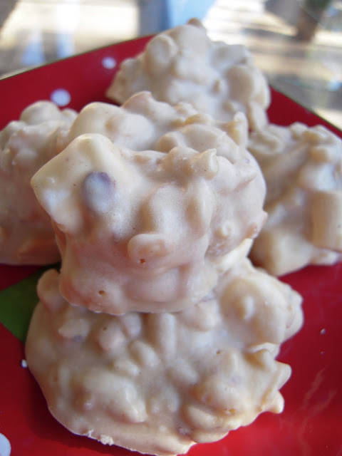 Bouchées croustillantes au chocolat blanc