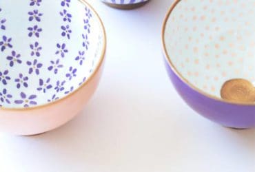 Personnaliser des bols en porcelaine avec de la peinture