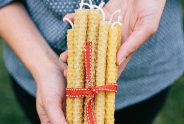 Bougies en cire d'abeille naturelle