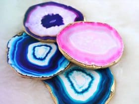 Dessous de verre imitation agate