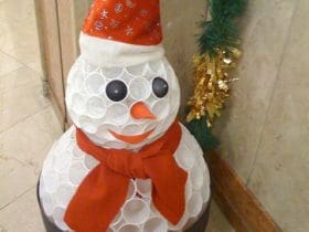 Bonhomme de neige en gobelets